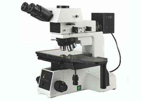 Ελαφριές PL10X22mm 5W μικροσκοπίων Trinocular φορητές μεταλλουργικές οδηγήσεις μετάδοσης