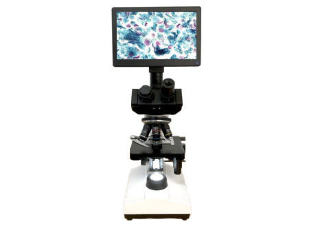 ποιότητας  LCD Screen Lab Biological Microscope 10X 40X 6V 20W Monocular Light Microscope Εργοστάσιο