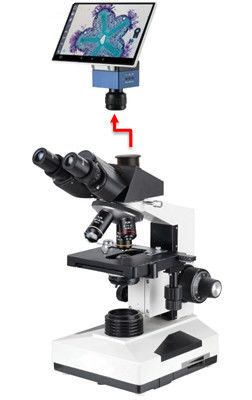 Βιολογικό μικροσκόπιο 40-1000X εργαστηρίων Trinocular επαγγελματικό με τη Sony 6.3M κάμερα