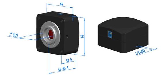 Το Γ τοποθετεί το μικροσκόπιο Usb 3,0 ISP υλικού καμερών CMOS τηλεοπτικά ψηφίσματα σωληνώσεων