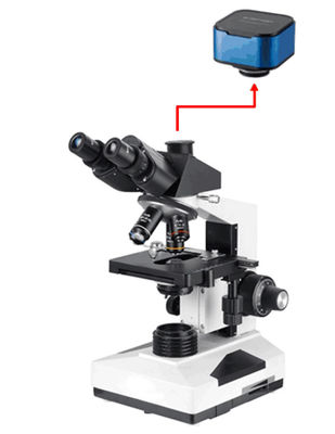 Βιολογικό μικροσκόπιο 40-1000X εργαστηρίων Trinocular επαγγελματικό με τη Sony 6.3M κάμερα