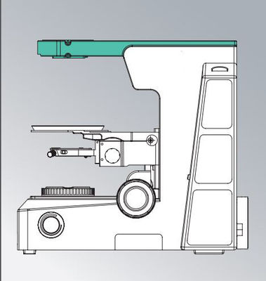 Trinocular ιατρική παράγραφος Celular 180 X 155mm μικροσκοπίων εργαστηρίων βιολογική λευκό