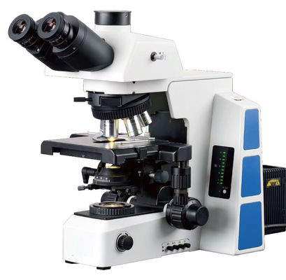 Trinocular ιατρική παράγραφος Celular 180 X 155mm μικροσκοπίων εργαστηρίων βιολογική λευκό